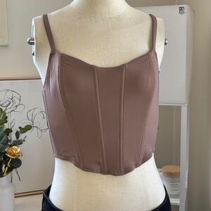 Brown corset top from Hollister size medium